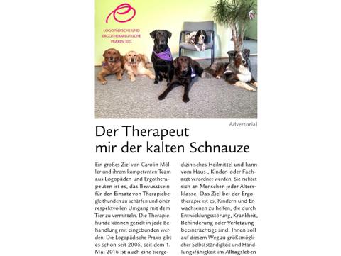 Der Therapeut mit der kalten Schnauze - KielerLeben Februar 2017