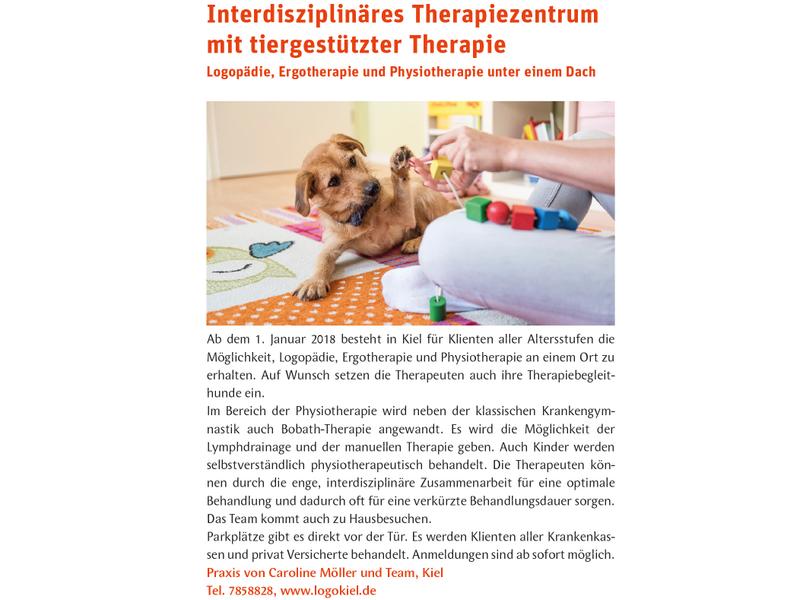 Interdisziplinäres Therapiezentrum mit tiergestützter Therapie - Kinderkram Oktober 2017 Interdisziplinäres Therapiezentrum mit tiergestützter Therapie - Kinderkram Oktober 2017