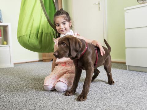 Lykke beim Kuscheln